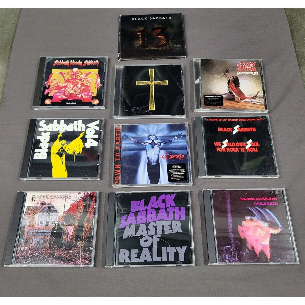 Black Sabbath Ozzy CDs  Lot Of 10 Heavy Metal Rock